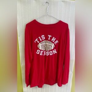 Game Day Football T Shirts Women Tis The Season Football Graphic Tee Funny XL